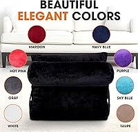 Vista 6 de Cheer Collection Almohada de cuña de lectura, almohada de lectura de cuña ajustable con soporte para el cuello, almohada de respaldo rellena