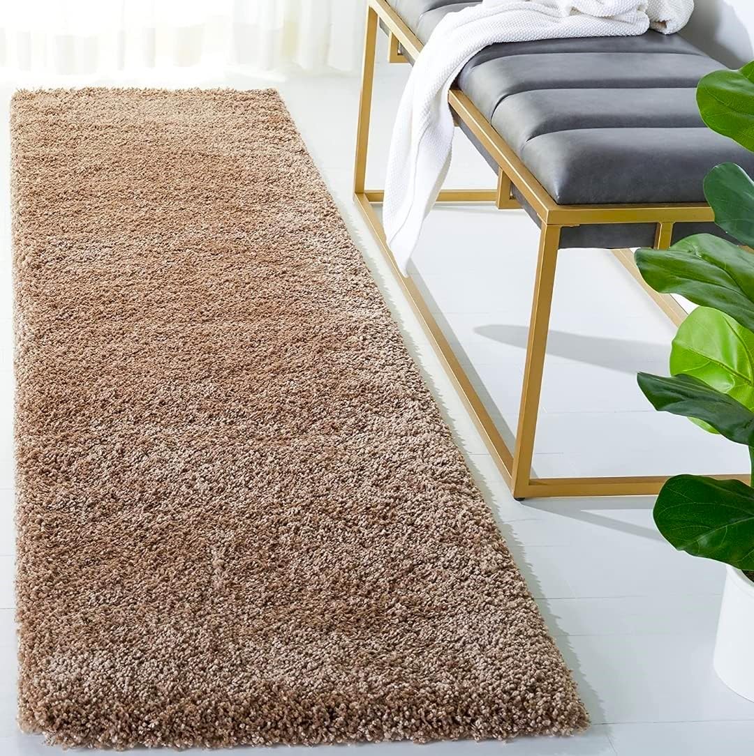 Microfiber Soft Plush Fluffy Bedside Runner | Premium Mat for Yoga | Runner for Bedroom Kids Room, Guest Room | Size: 2 x 5 Feet | Colour: Beige | Thickness 1.5 Inch-image-27