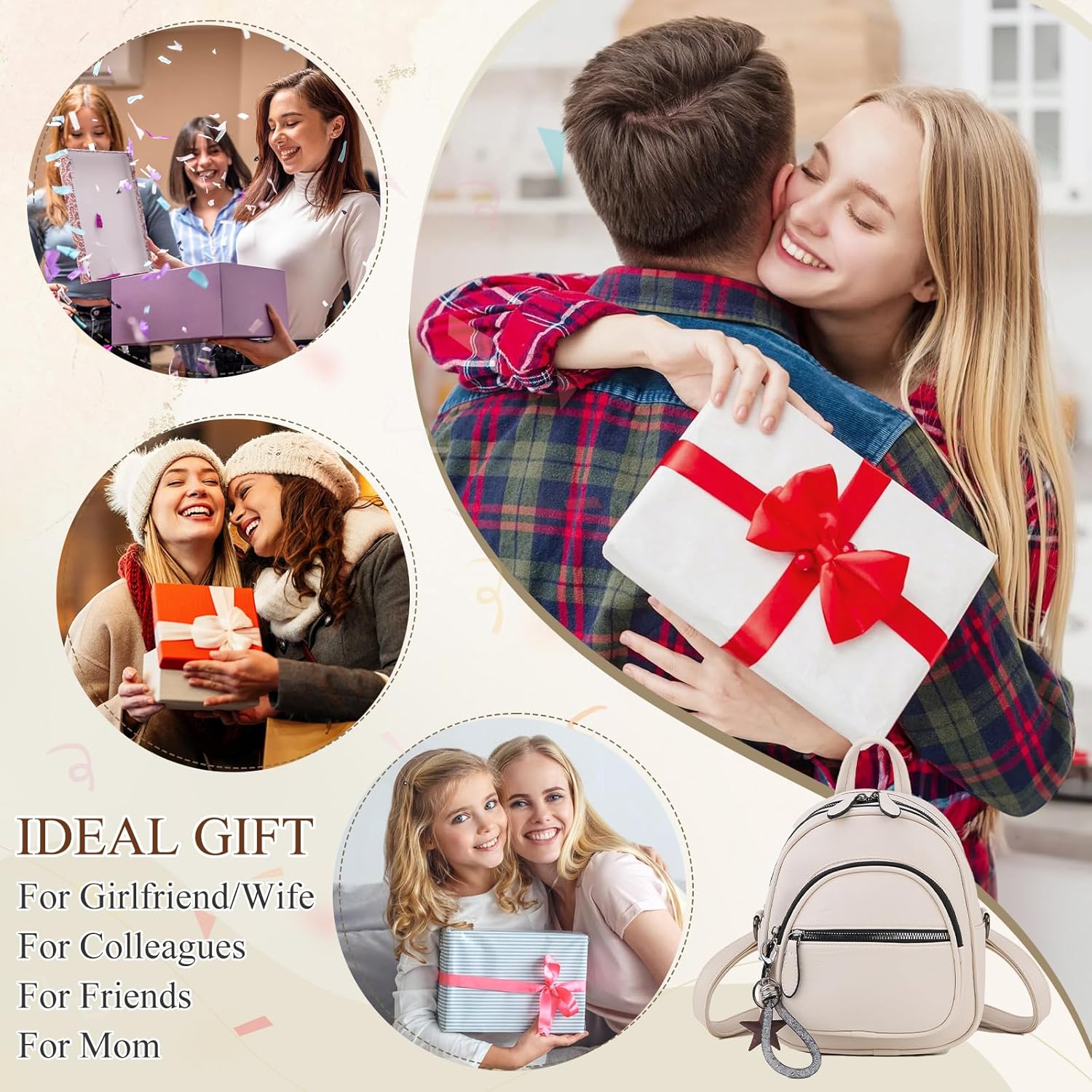 VX VONXURY Mini Backpack Purse,Small Convertible Backpack for Women Ladies with Detachable Straps | Purse - Image 7