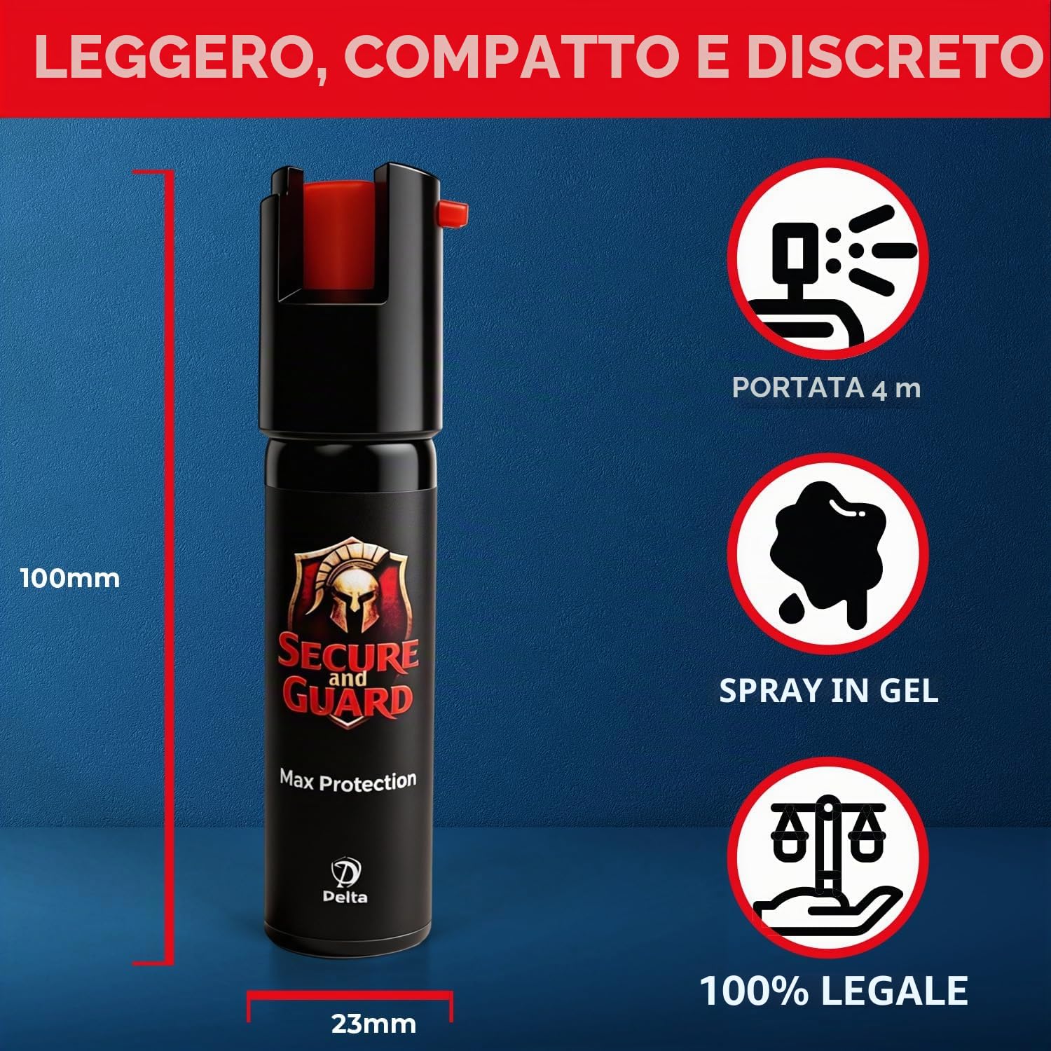 Spray di Marcatura 20ml – Secure & Guard – Gel a Schiuma Espansiva – Applicazione Istantanea e Mirata – Portata Precisa Fino a 4m - per una Sicurezza Efficace, Rapida e Dissuasiva