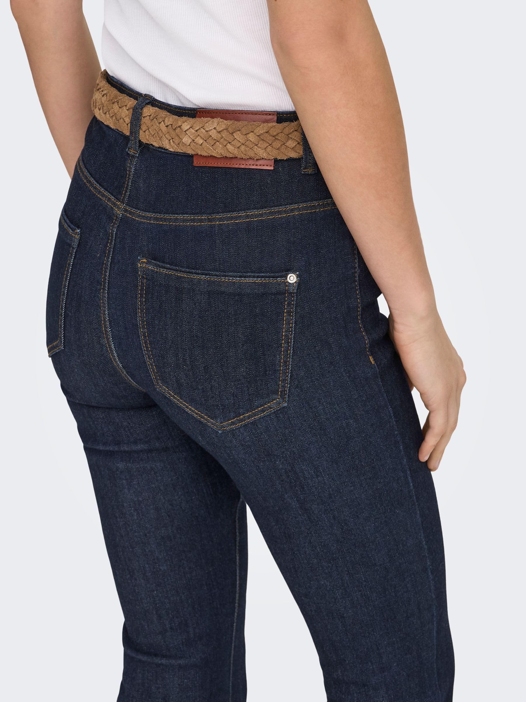 ONLY Onlwauw Life Hw Jeans acampanados DNM Noos para mujer