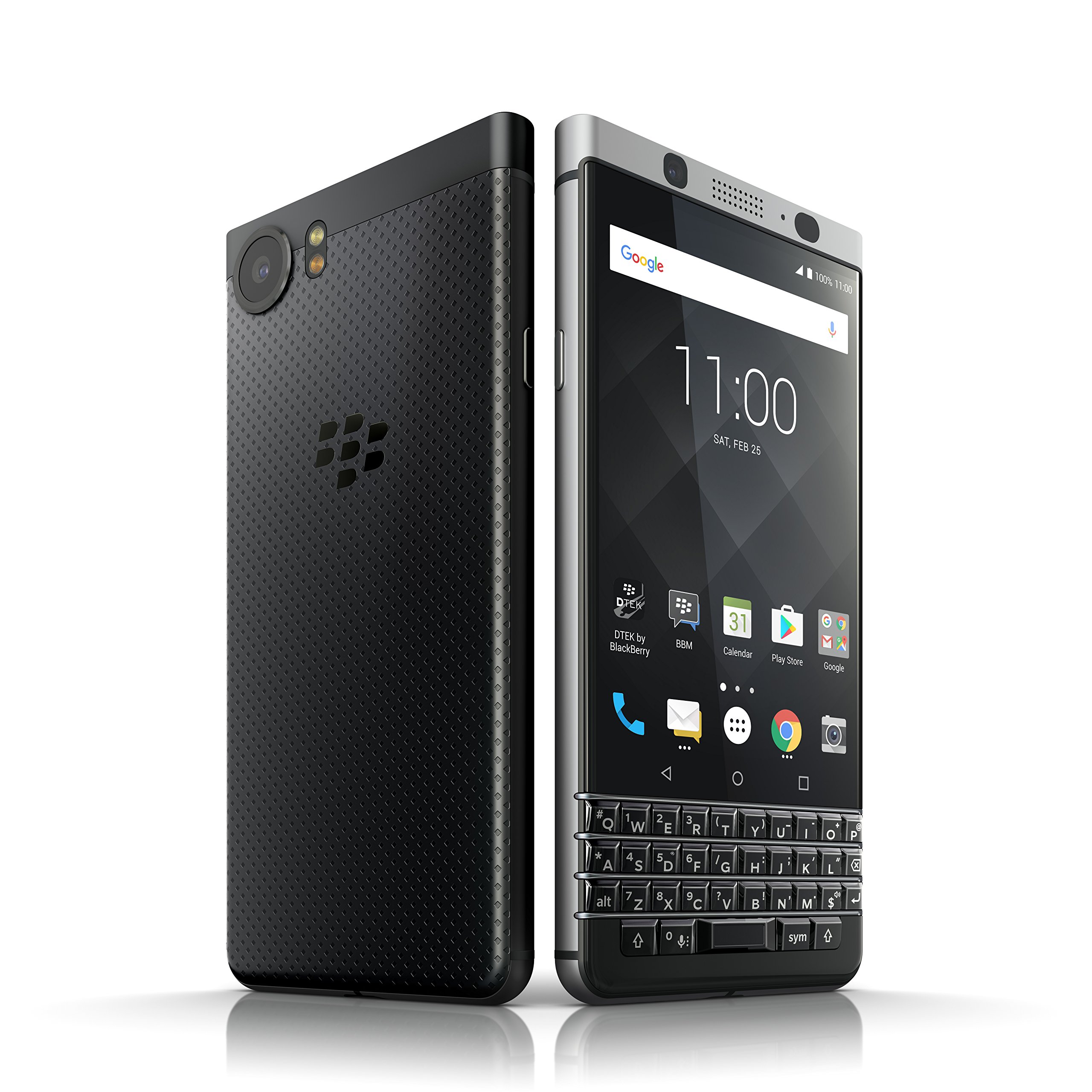 BlackBerry KEYone Business Smartphone (QWERTY),(64GB interner Speicher, 4GB RAM, LTE, 12MP Kamera, 11,43 cm (4,5 Zoll IPS LCD Display)) schwarz