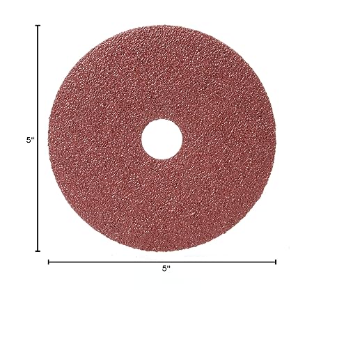 Miniatura 3 de 3M Fibre Disc 381C - Disco de molienda de metal - Óxido de aluminio de grano 36 - Rectificado de soldadura y biselado - Para amoladoras angulares -