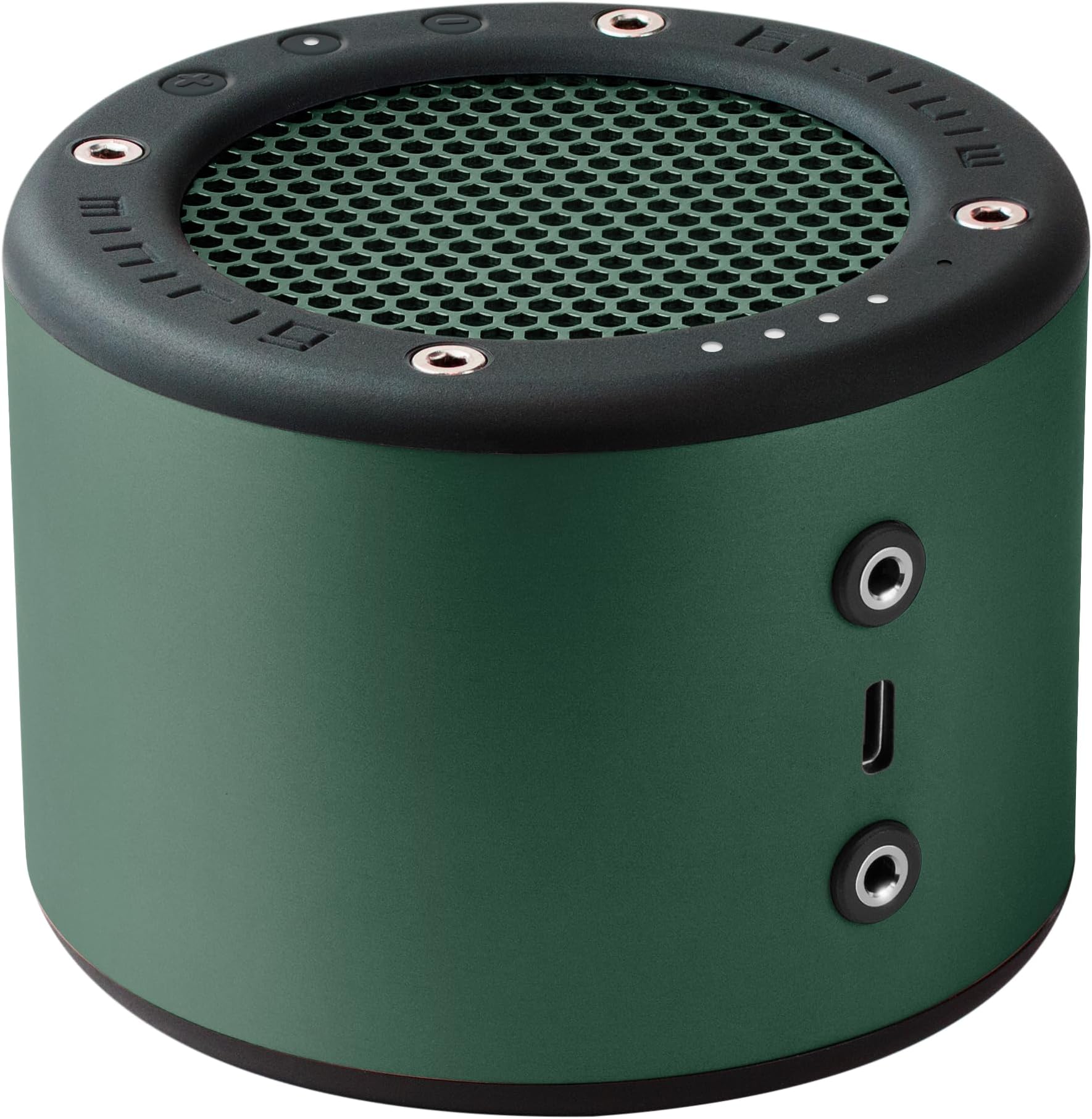 4 - Portable Bluetooth Wireless Speaker, Powerful Sound & Bass, Outdoor, Travel & Home use, 100 hours Battery, Fast USB C charging, Integrated Speakerphone & Powerbank (Green)