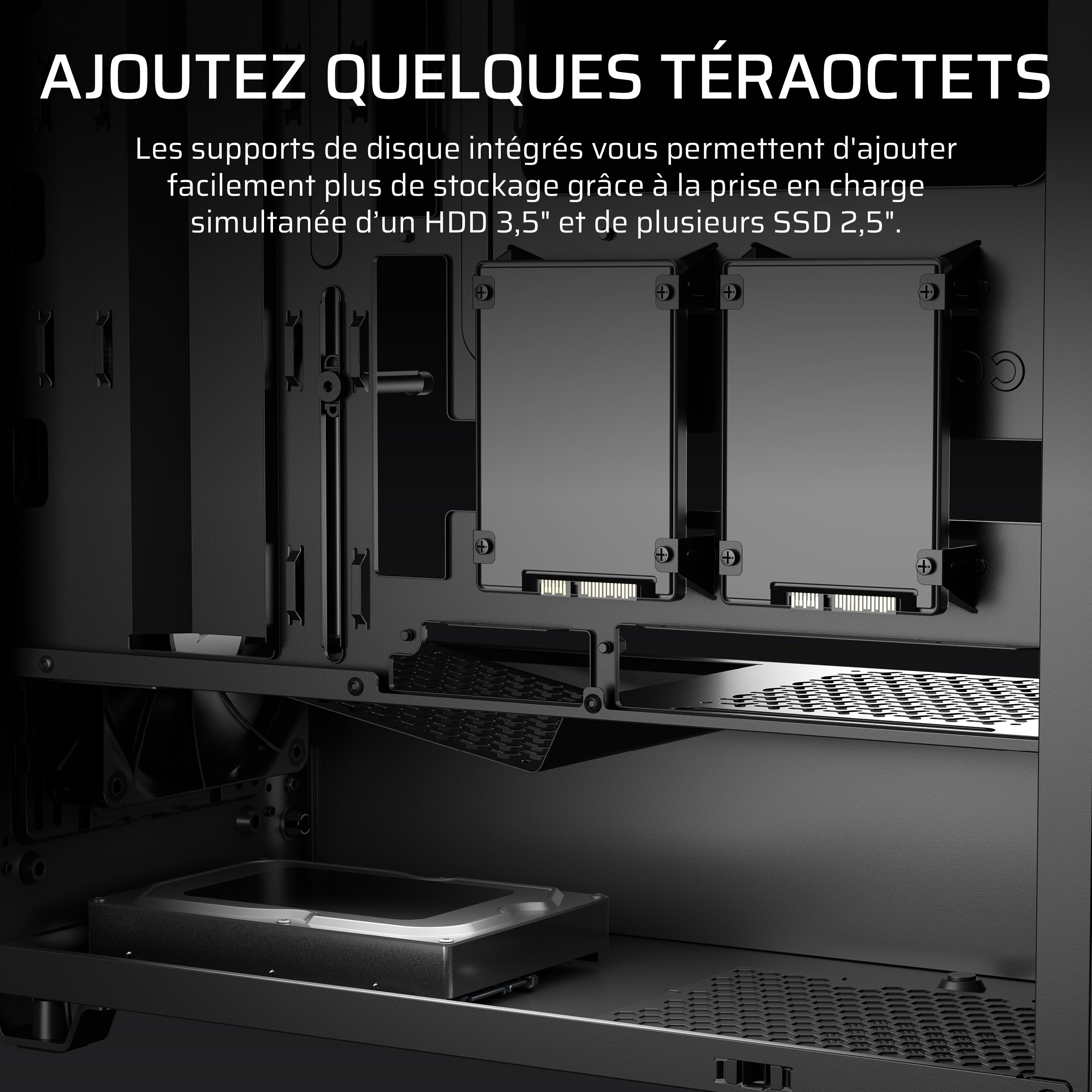 CORSAIR 3200D RS Boîtier PC Moyen Tour, 3 Ventilateurs RS120 Inclus – Noir | Airflow Élevé, Compatible Radiateur 360 mm, Usb-C, Panneau en Verre Trempé, Compatible Cartes Mères À Connexion Inversée