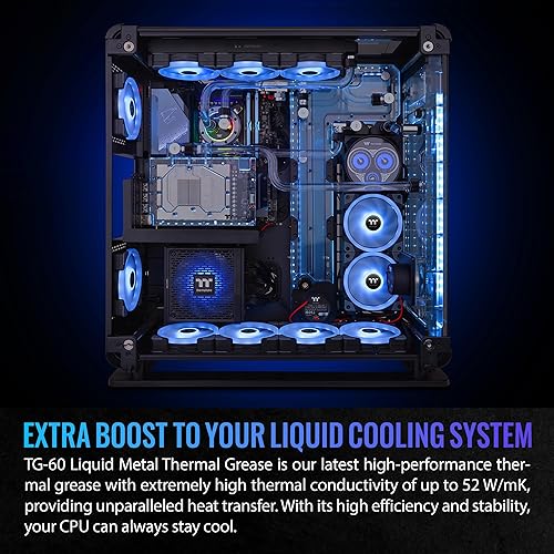 Miniatura 5 de Thermaltake Pacific SW1 Plus Bloque de agua para CPU, sensor de temperatura, compatible con LGA 1700  AM5, 12 LED direccionables, control de