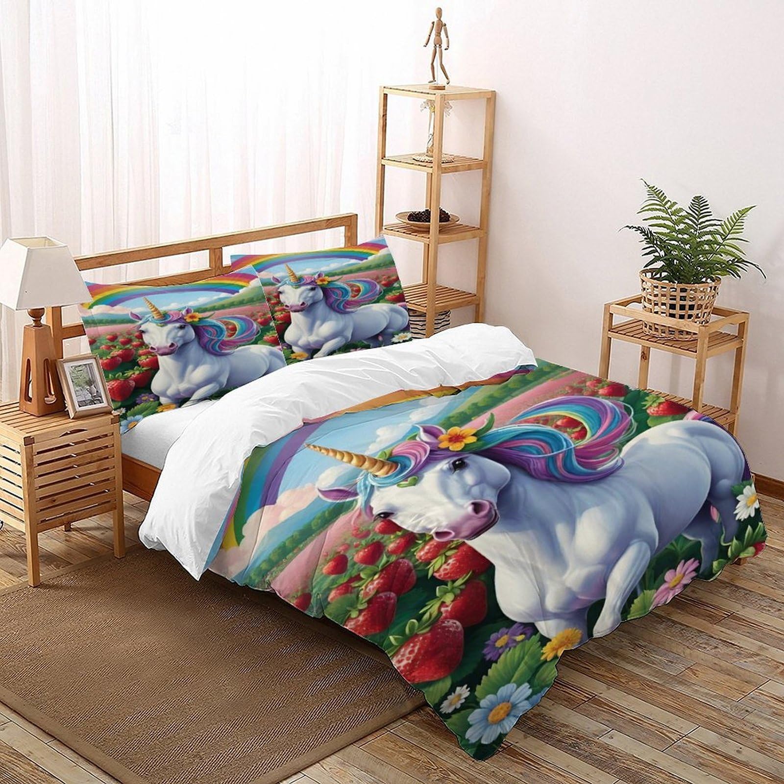 Housse de couette pégase faune sauvage pour créer un rituel du coucher serein et doux
