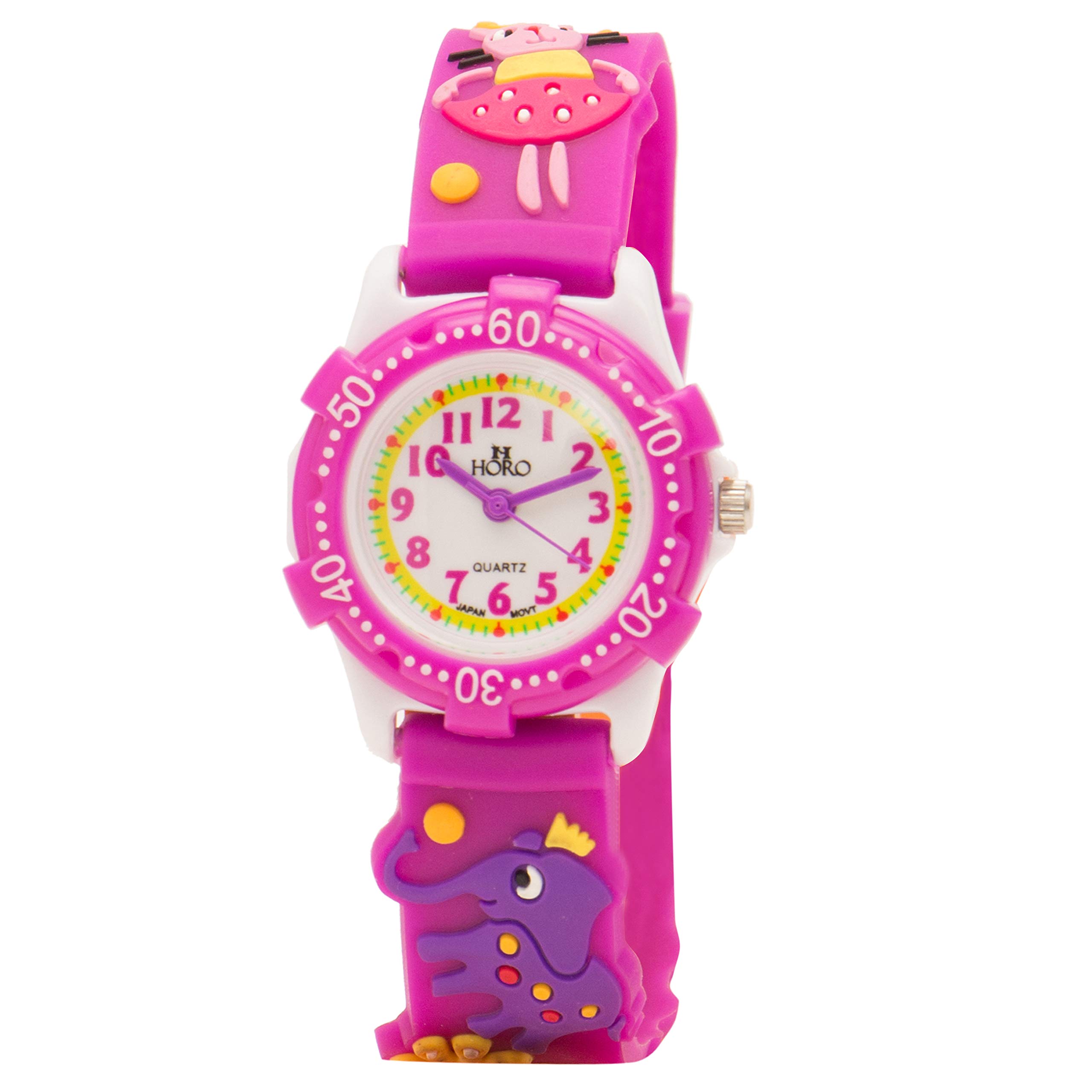 HORO (Imported Analog Purple Dial Kids Watch- 33x30mm (Quartz Movement - Purple Resin Case) (B07X9Z28P1) Amazon Price History, Amazon Price Tracker