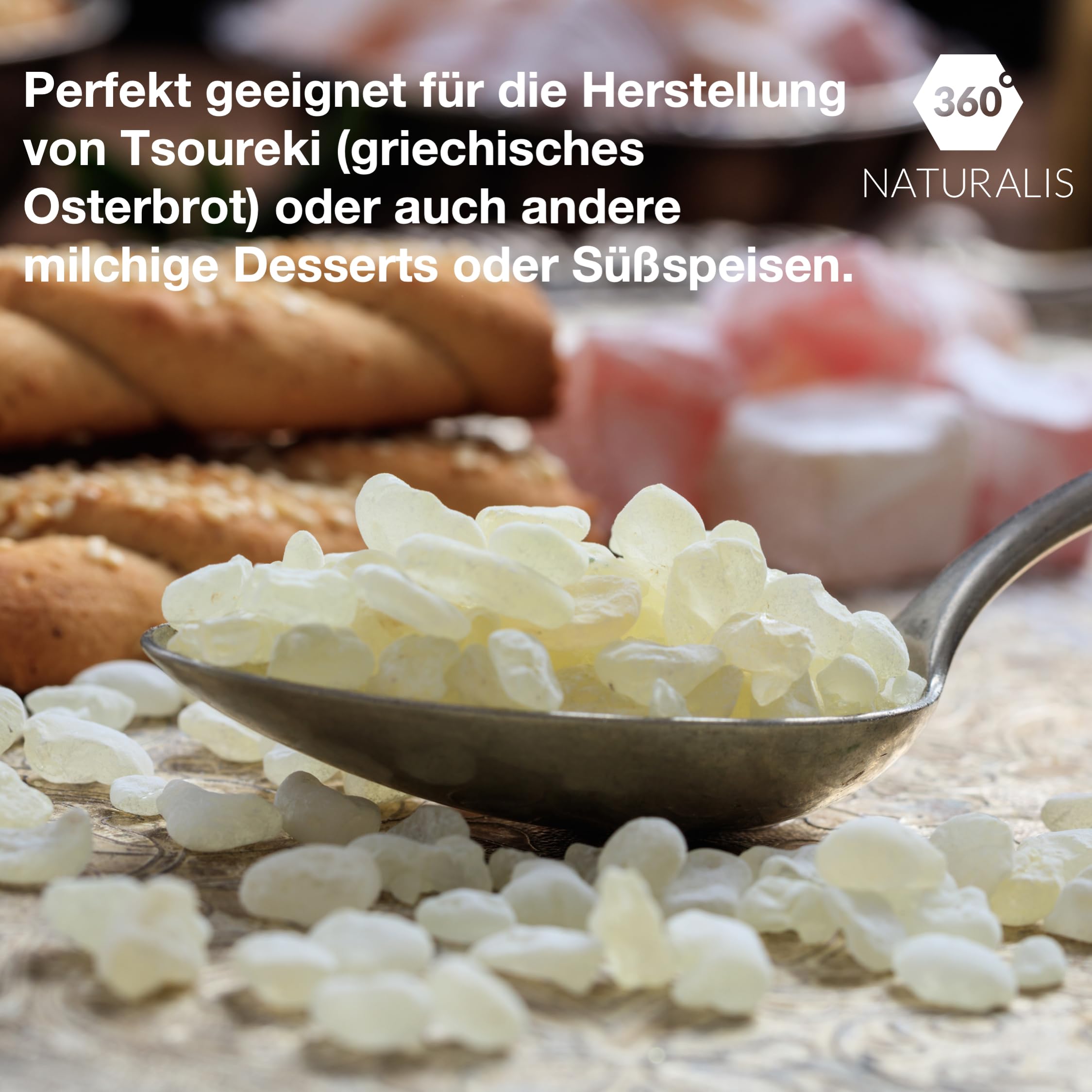 Natur Chios Mastix - Medium Tears - 50g - Natur Kaugummi (Packung mit 2)