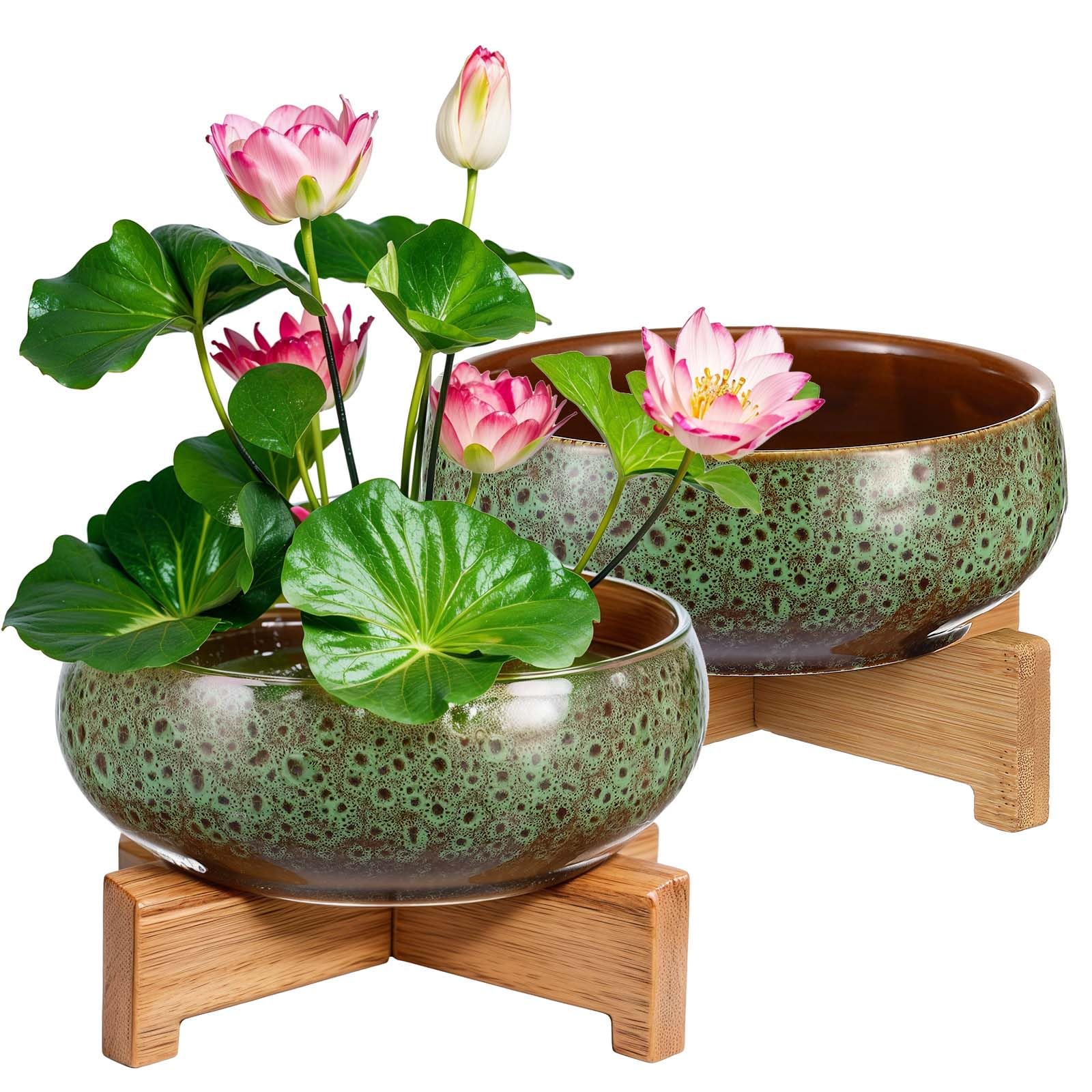 Baderke Lotus Bowl Planter Set