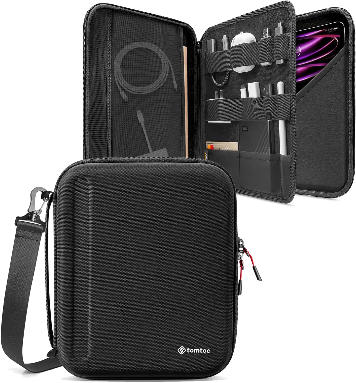 tomtoc Portfolio Shoulder Bag for iPad Pro 12.9inch 5th/4th/3rd Gen