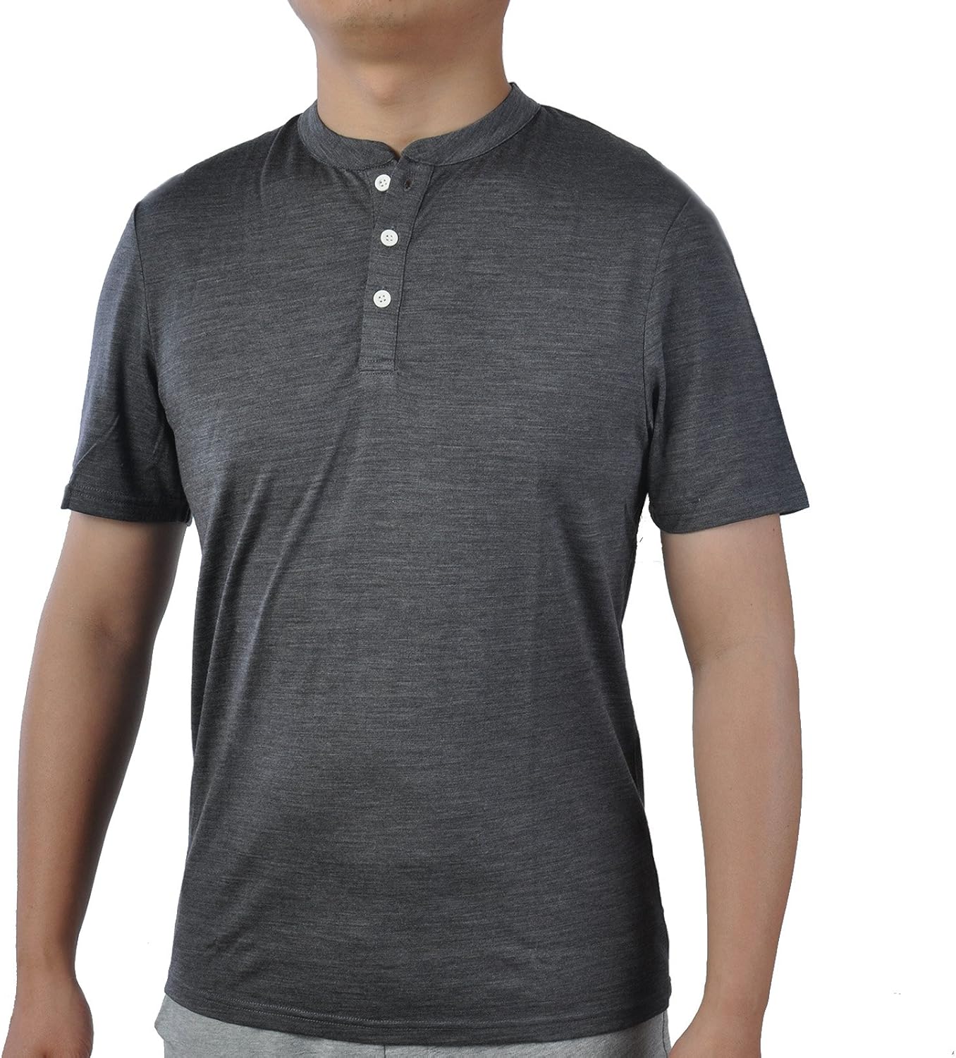 Merino wool henley short sleeve Clearance