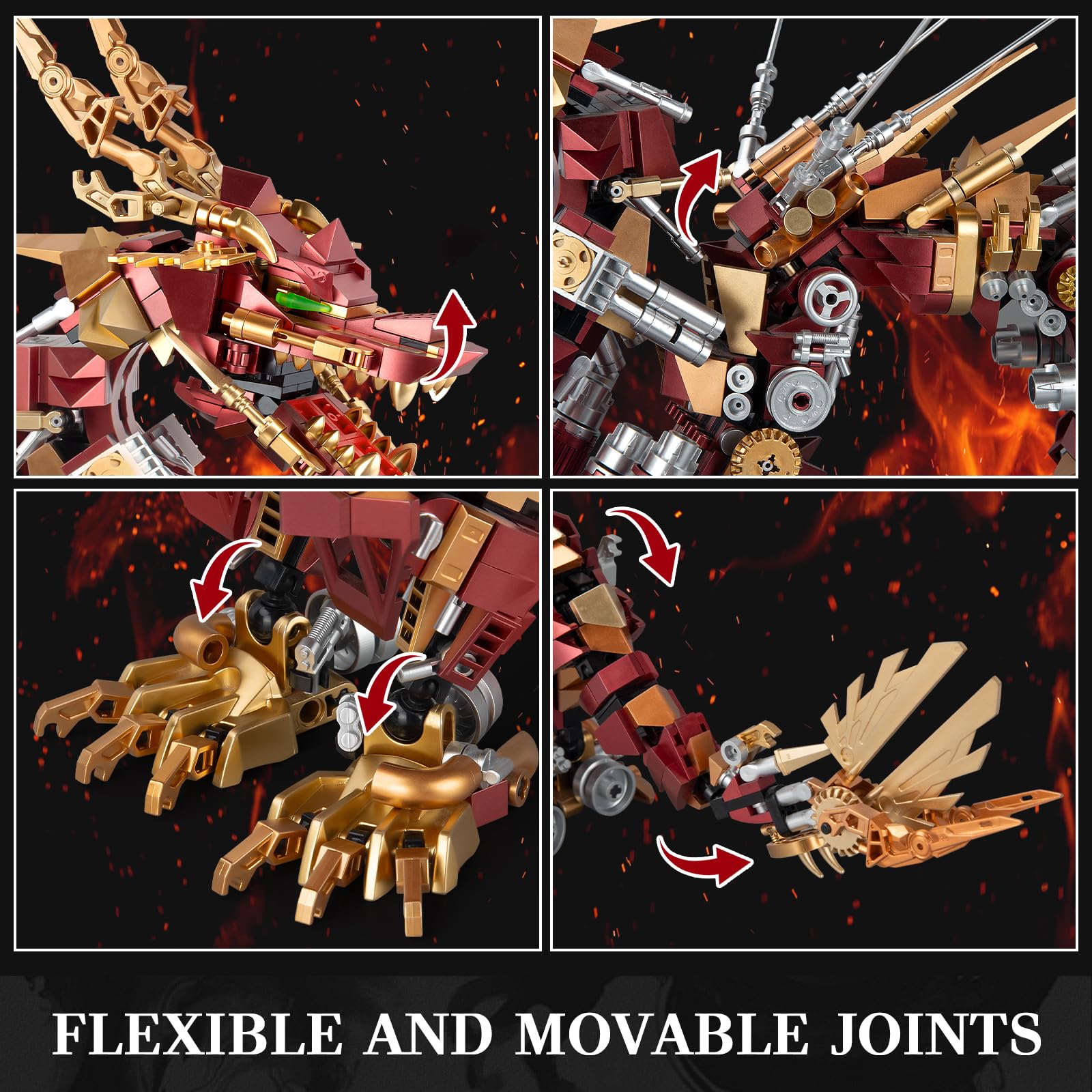 Amazon.co.jp: HIGH GODO ドラゴンビルディングブロックセット 大人用