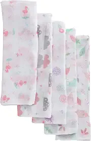 Papi Textil Fralda Papi Luxo C/ Bainha Estampada 70Cm X 67Cm Contem 05 Unidades