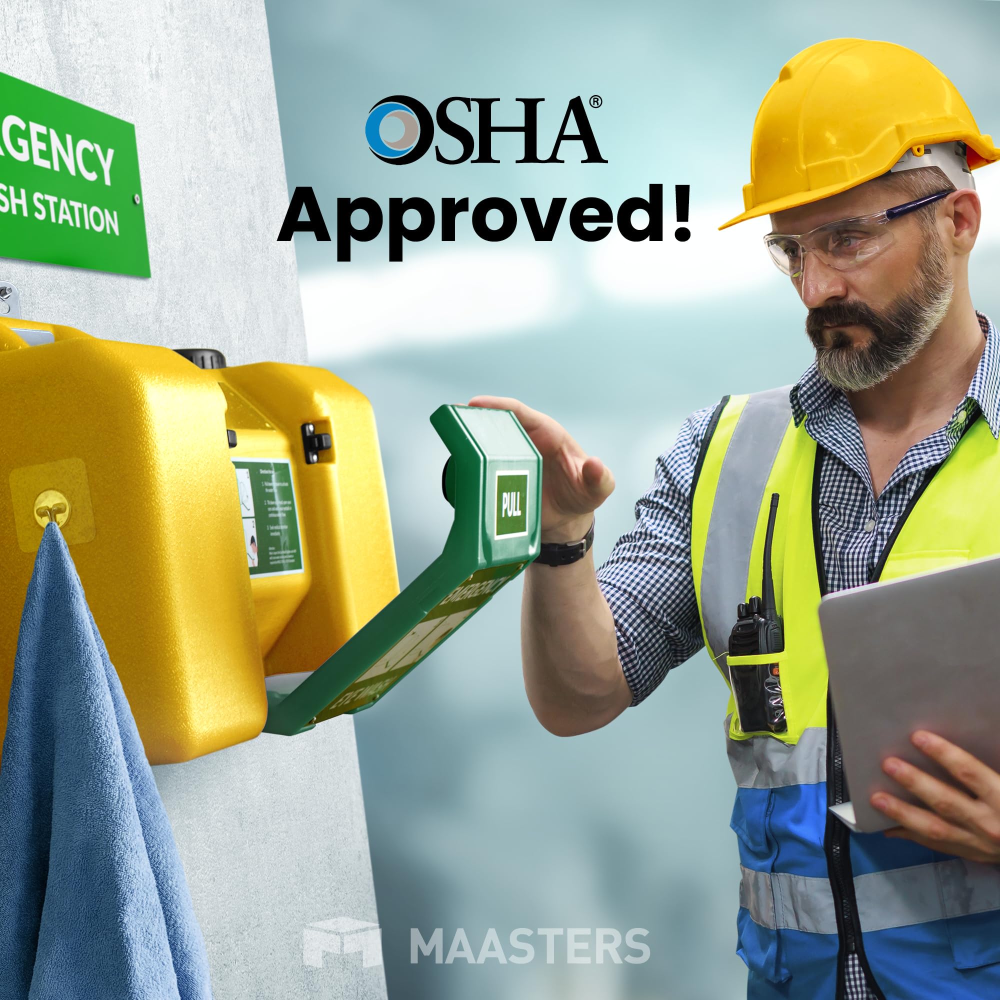 Portable OSHA Eye Wash Station - 8 Gallon -2