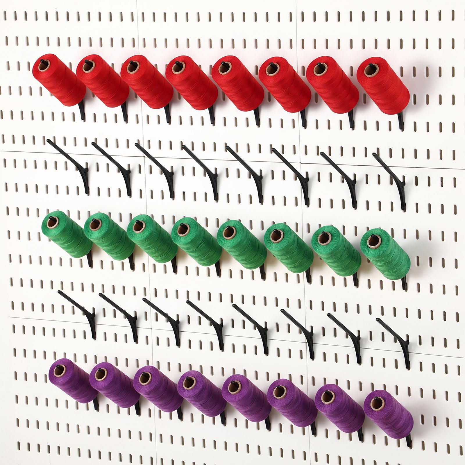 Crochets pour bobine de 45° Skadis noirs avec inclinaison anti-chute lot de 40