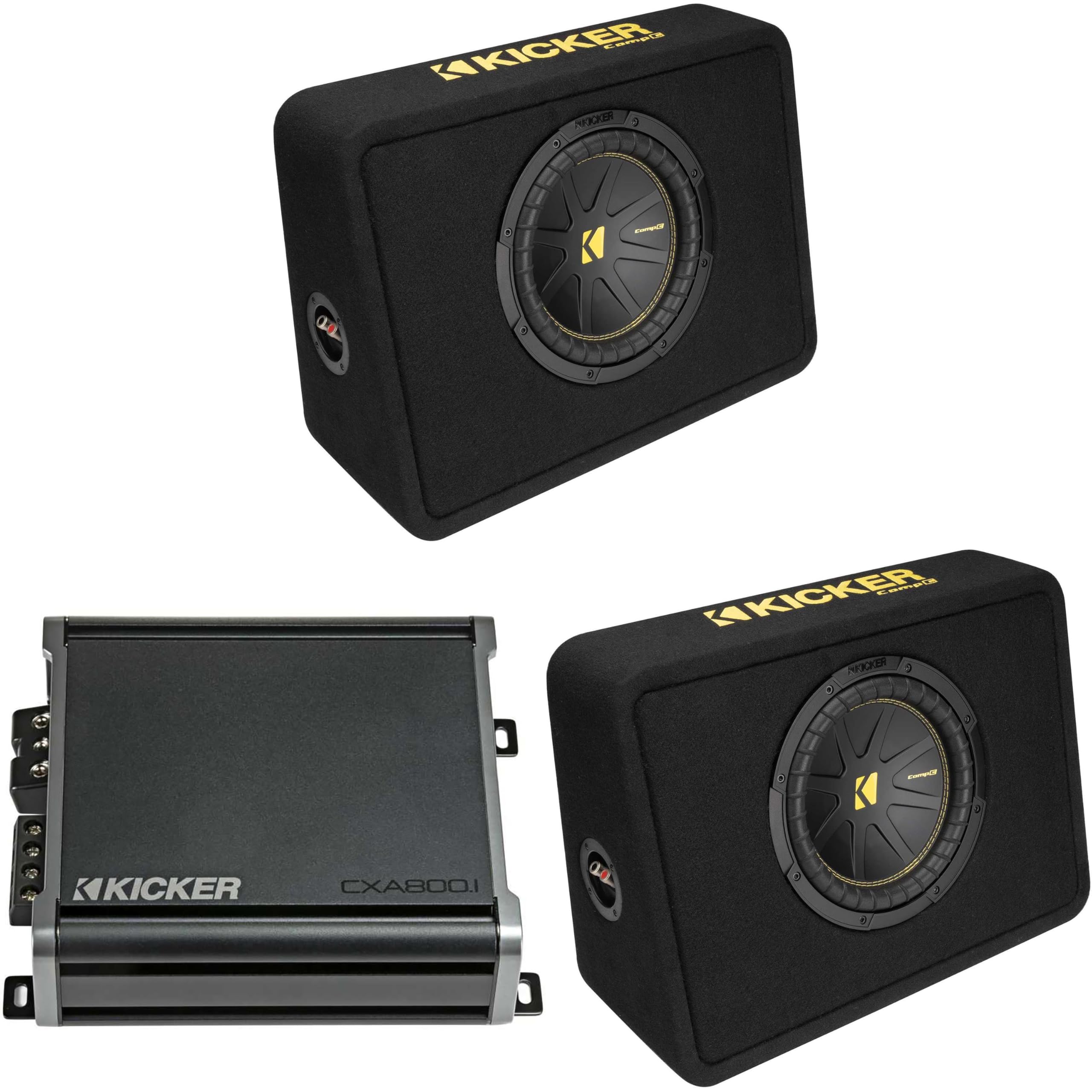 Amazon.com: KICKER (2 10 Inch Comp Truck Bass Package 50TCWC104