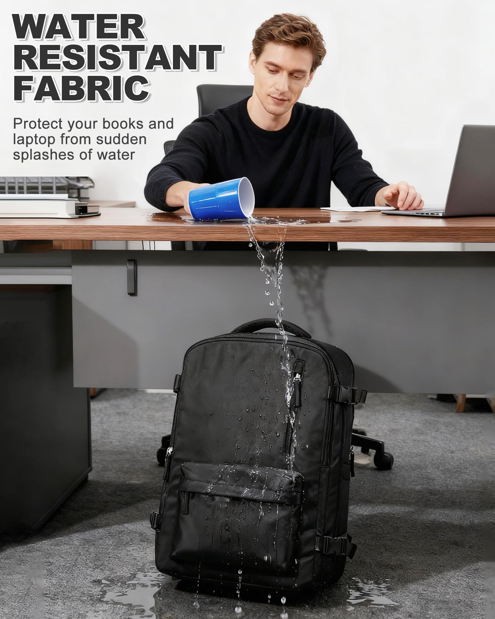 BJLFS Zaino da Viaggio Ryanair 40x30x20 Sottovuoto Bagaglio a mano 40x30x20 Wizzair,Borsa da viaggio Donna impermeabile Borsa da Cabina per Easyjet 45x36x20 Zaino Airbag Sottovuoto con pompa