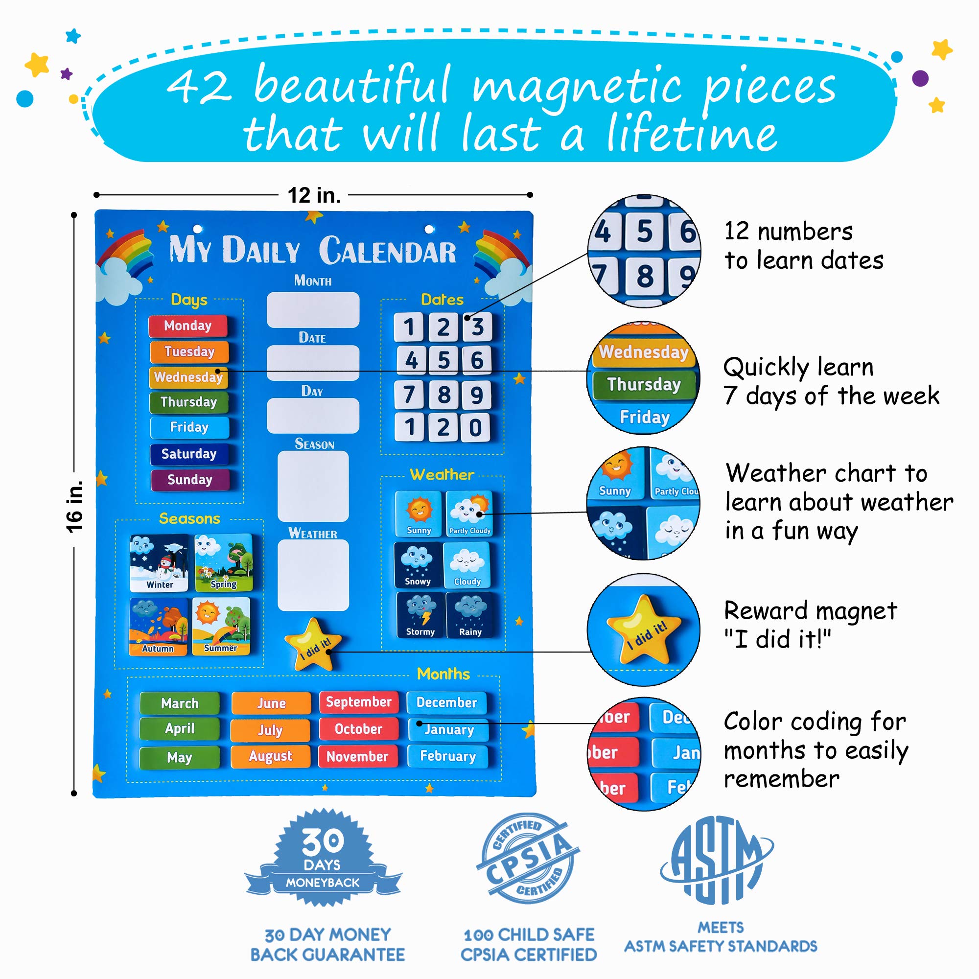 Buy Simply Magic Kids Calendar 2022 My First Daily Magnetic Calendar Buy Simply Magic Kids Calendar 2022 My First Daily Magnetic Calendar