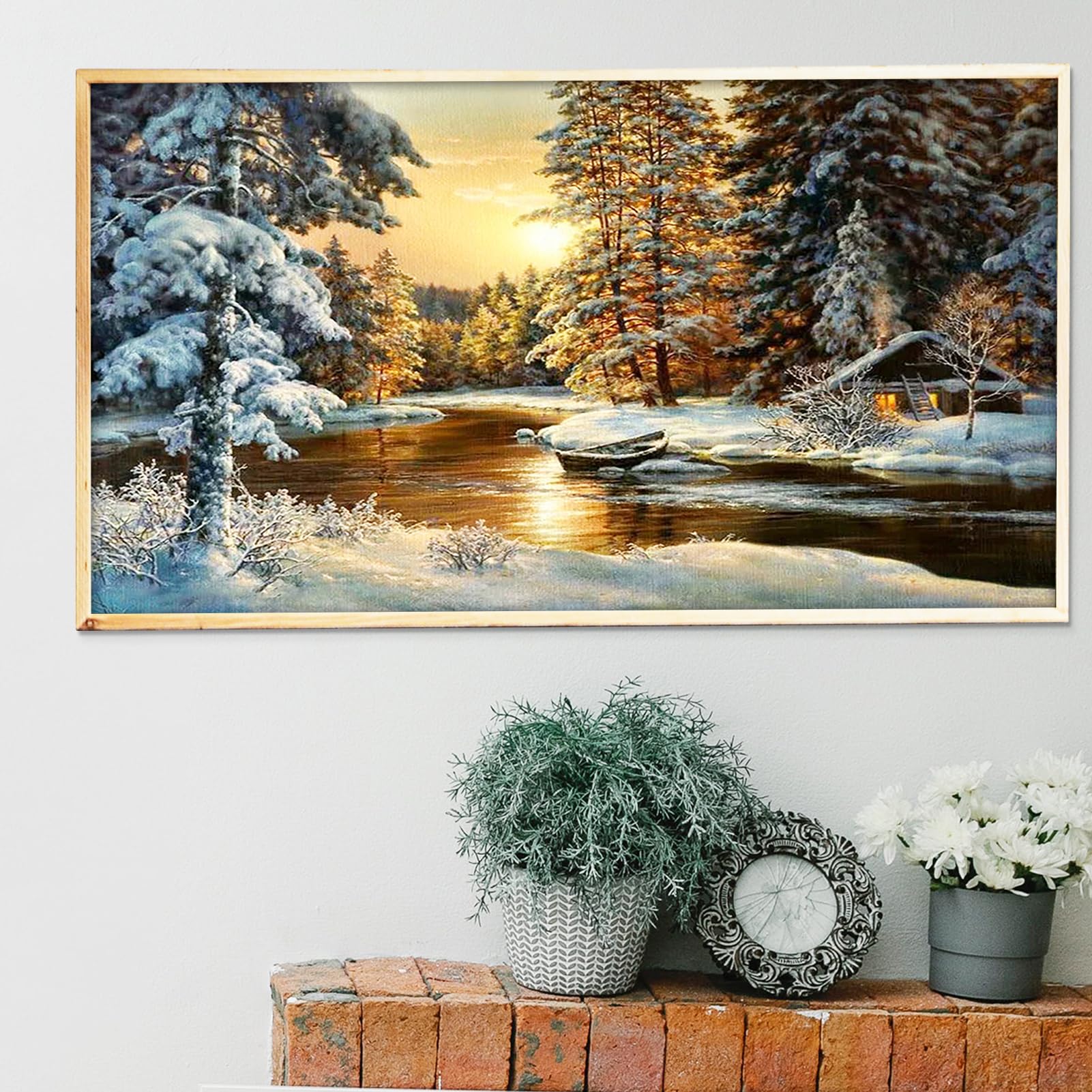 YALKIN 5D Diamond Painting Kits for Adults DIY Large Diamond Painting Set Diamond Art Pictures for Home Wall and Gifts 15.7X 27.6inch - Image 4