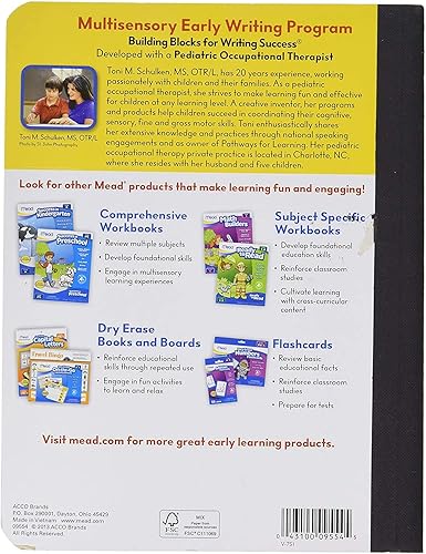 Miniatura 7 de Mead libro diario para jardín de infantes y primaria - libretas de escritura, 6 paquetes de cuaderno de composición que pueden variar de jardín de