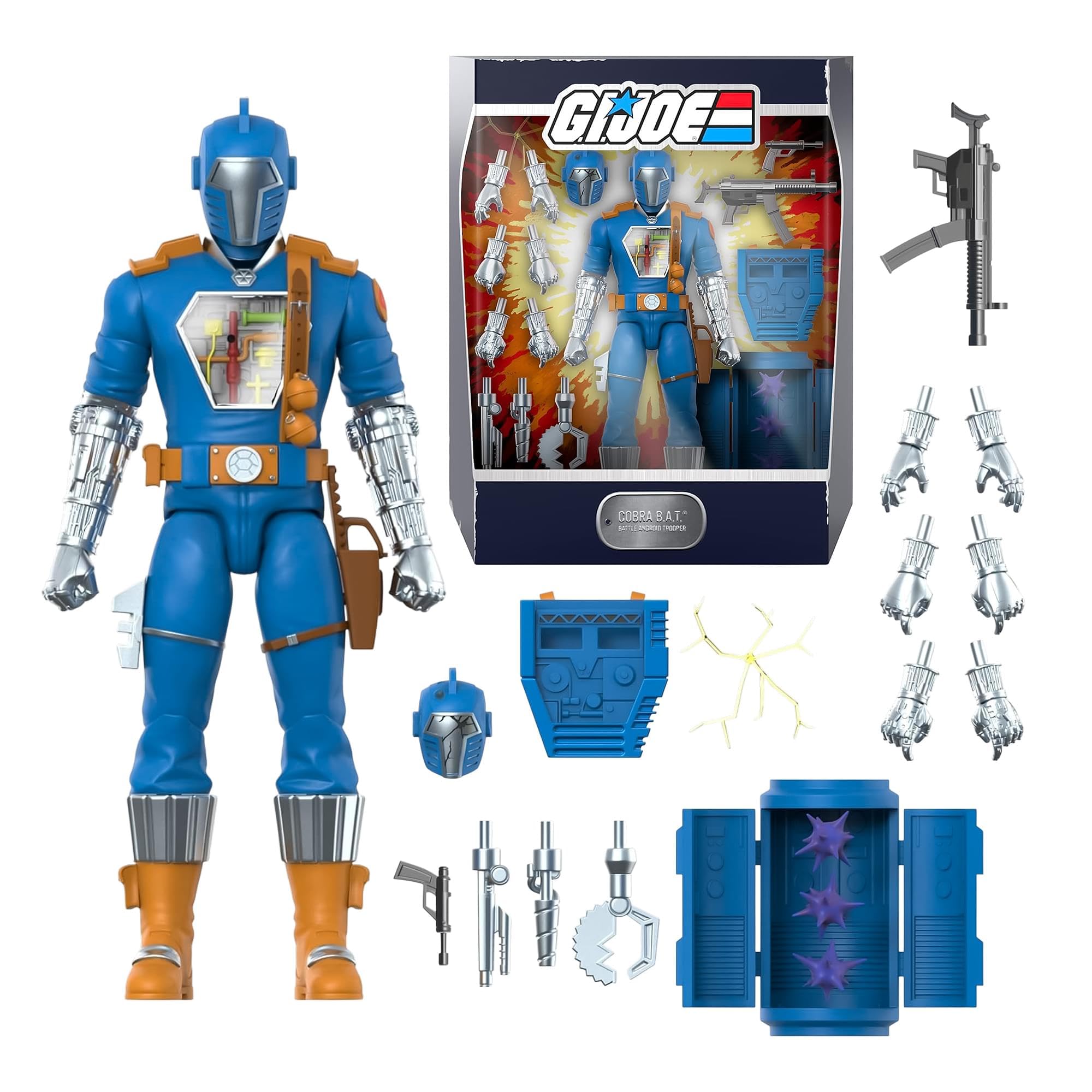 GI.joe COBRA&SGT.SAVAGE ハズブロ社　　未開封品 Amazon.com: Super7 ULTIMATES! G.I. Joe Cobra B.A.T. (Comic) - 7