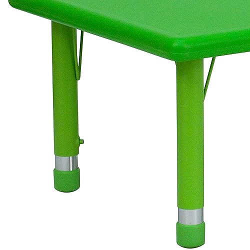 Miniatura 9 de EMMA + OLIVER Mesa de actividades ajustable en altura de plástico verde 24x48 Verde,Natural,Rojo -,https://www.amazon.com/dp/undefined