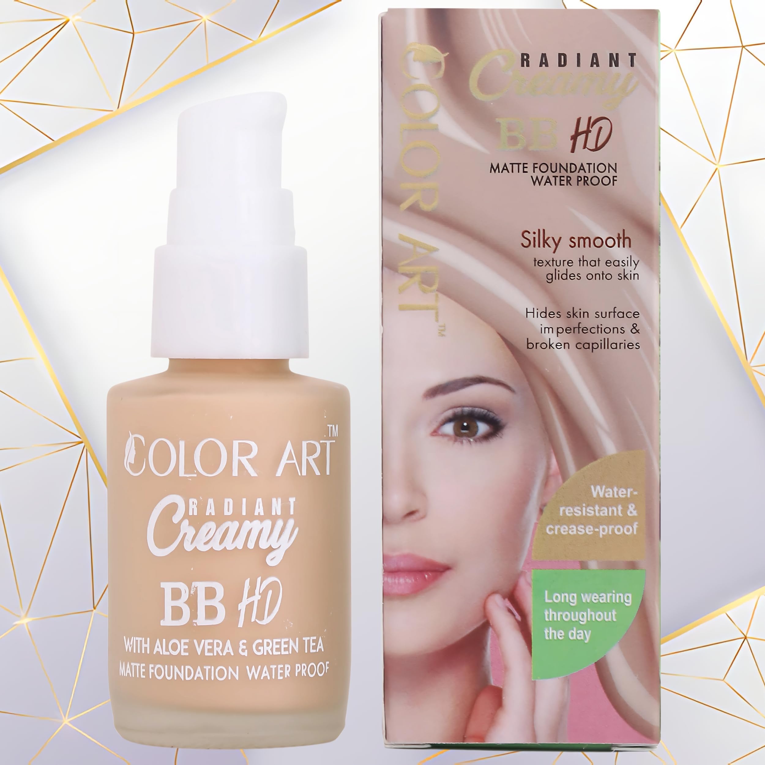 Color Art Radiant Creamy BB HD SPF 40 | Full Coverage Matte Foundation | Enriched with Aloe Vera & Green Tea | Long-Lasting Hydration | All Skin Types 30 ml-picture-22