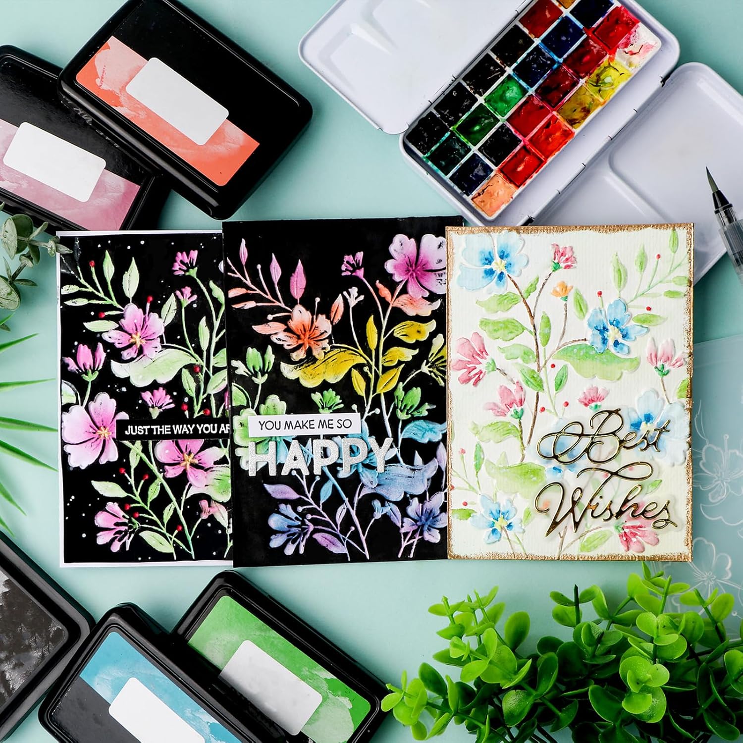 BAOFALI3D Embossing Folder for Card Making Flower Back Ground Plastic Texture Fades Embossing Folder Template Arts Supplies Handmade Crafts Floral Plastic Molds Arts CraftsScrapbook Decor