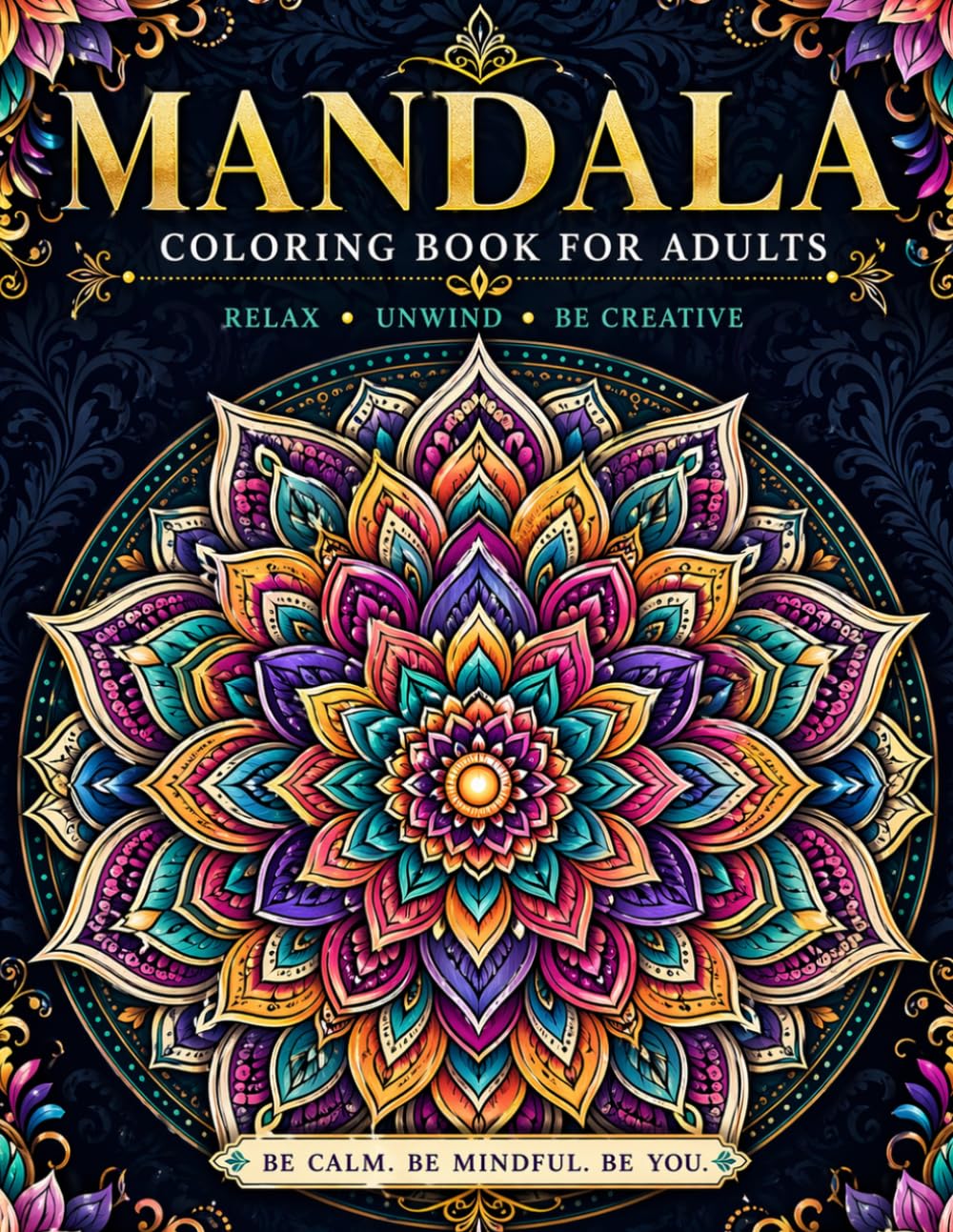 Stress Relief Mandala Coloring Book: Mandala Art Therapy for Adults