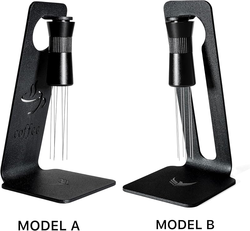 KNODOS Distribuitor cu ace pentru espresso, dozator reglabil de 0,25 mm și 0,4 mm, instrument magnetic pentru pregătirea cafelei, accesoriu barista pentru espressor cu pârghie