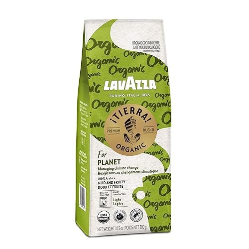Miniatura 2 de Lavazza Tierra! Organic Planet Café molido tostado ligero, 10.5 onzas (paquete de 6) Auténtico italiano, paquete económico, mezclado y tostado en