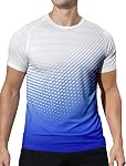 Veepro T-shirts hommes Quick Dry Short Sleeve Crew Gym Entraînement de gymnastique Courir Tee Shirt Lightweight Atheltic Tops