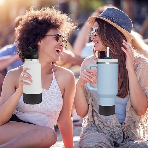 Miniatura 5 de HEYSKAY Base protectora de silicona para funda de maletero de 12 a 40 onzas para botella de agua Stanley Tumbler Hydro Flask, accesorios Yeti y más