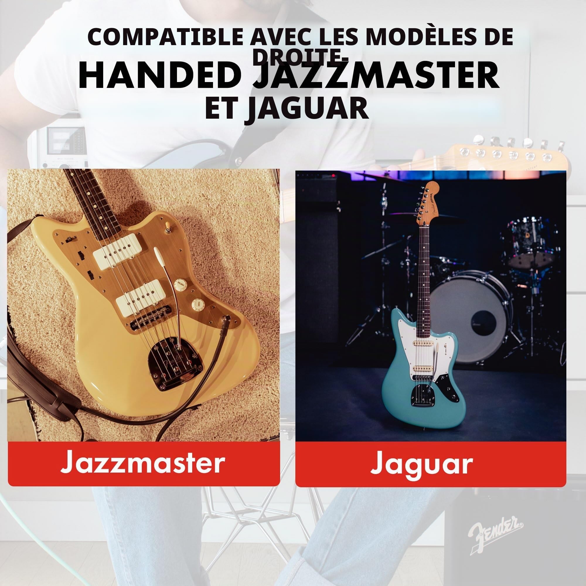 Fender - Série Classic - 0996105322 - Étui pour Guitare électrique - Motif Caniche - pour Stratocaster/Telecaster