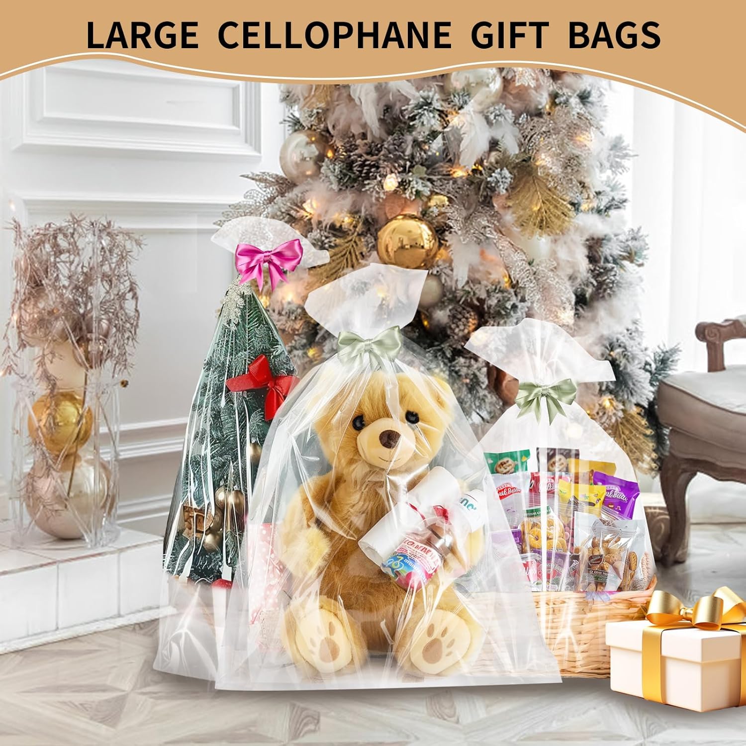 6PCS Extra Large Cellophane Gift Bags 40x50 Inch Nigeria Ubuy