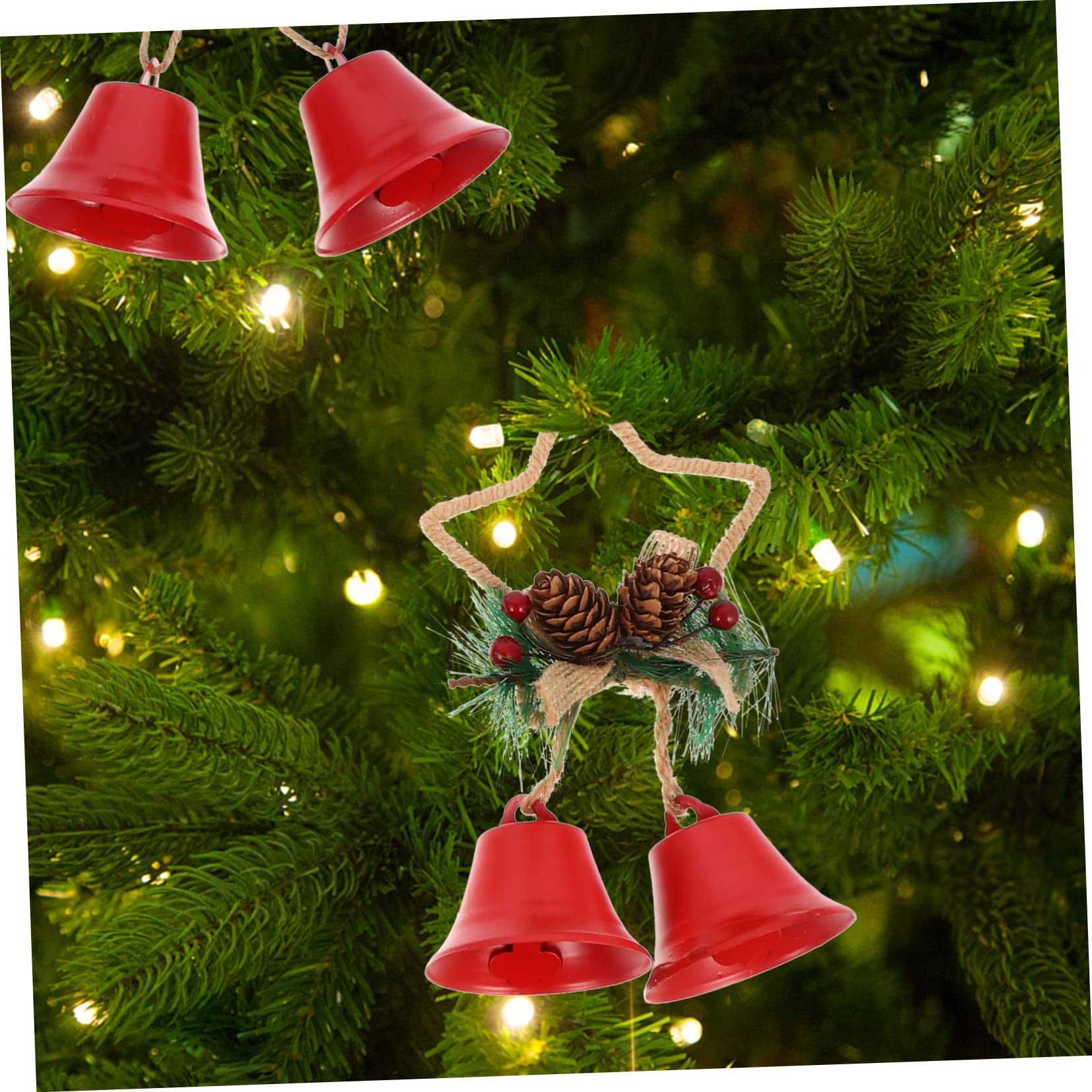 Zerodeko 2 Set Di Campanelle Per Lalbero Di Natale Pendenti A Forma Di Campanella Di Natale Decorazioni Uniche Da Appendere Per Case Camere Da Letto E Soggiorni 3 Pezzi * 2