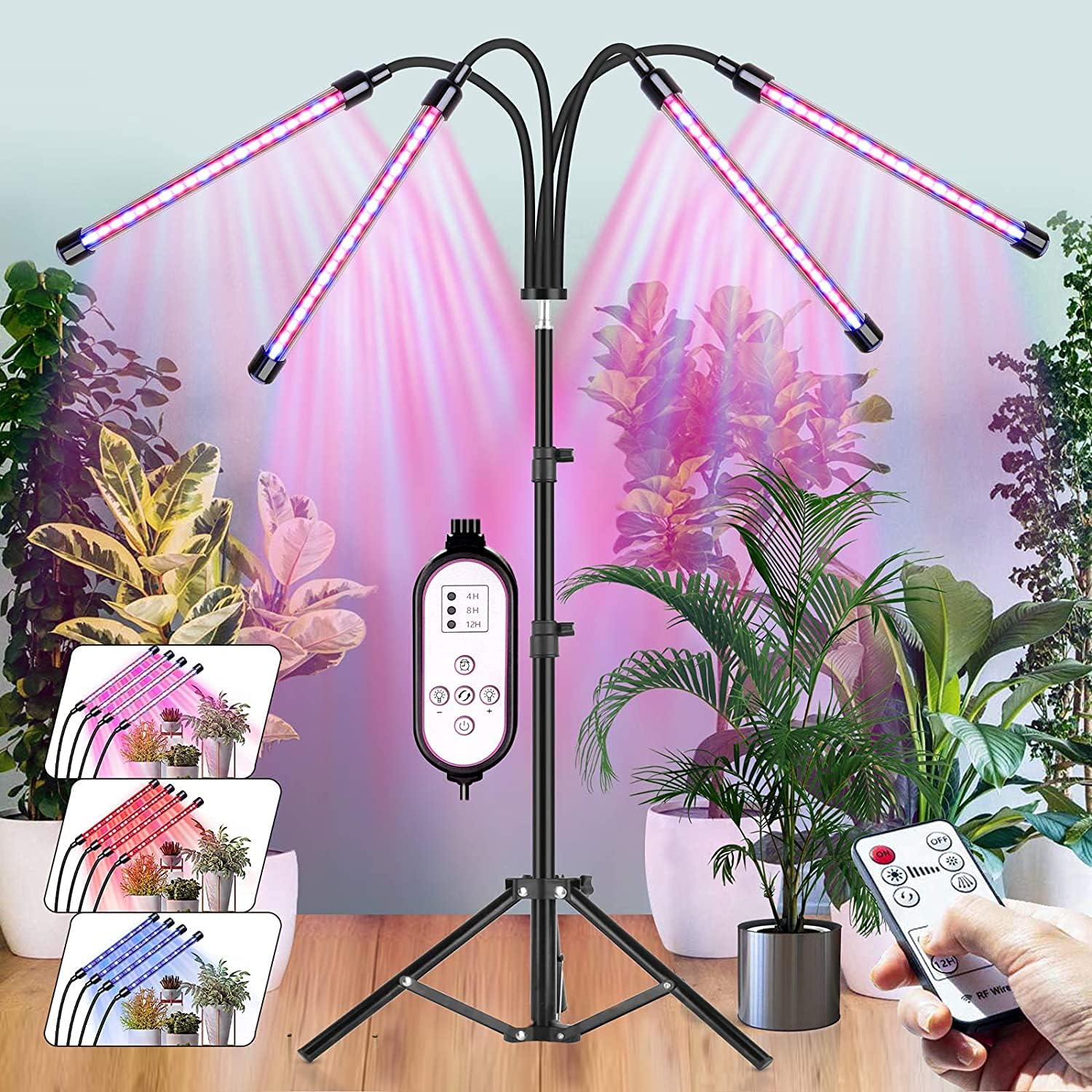Grow Light for Indoor Plants, 3 Modes Sunlike Full Spectrum Plant