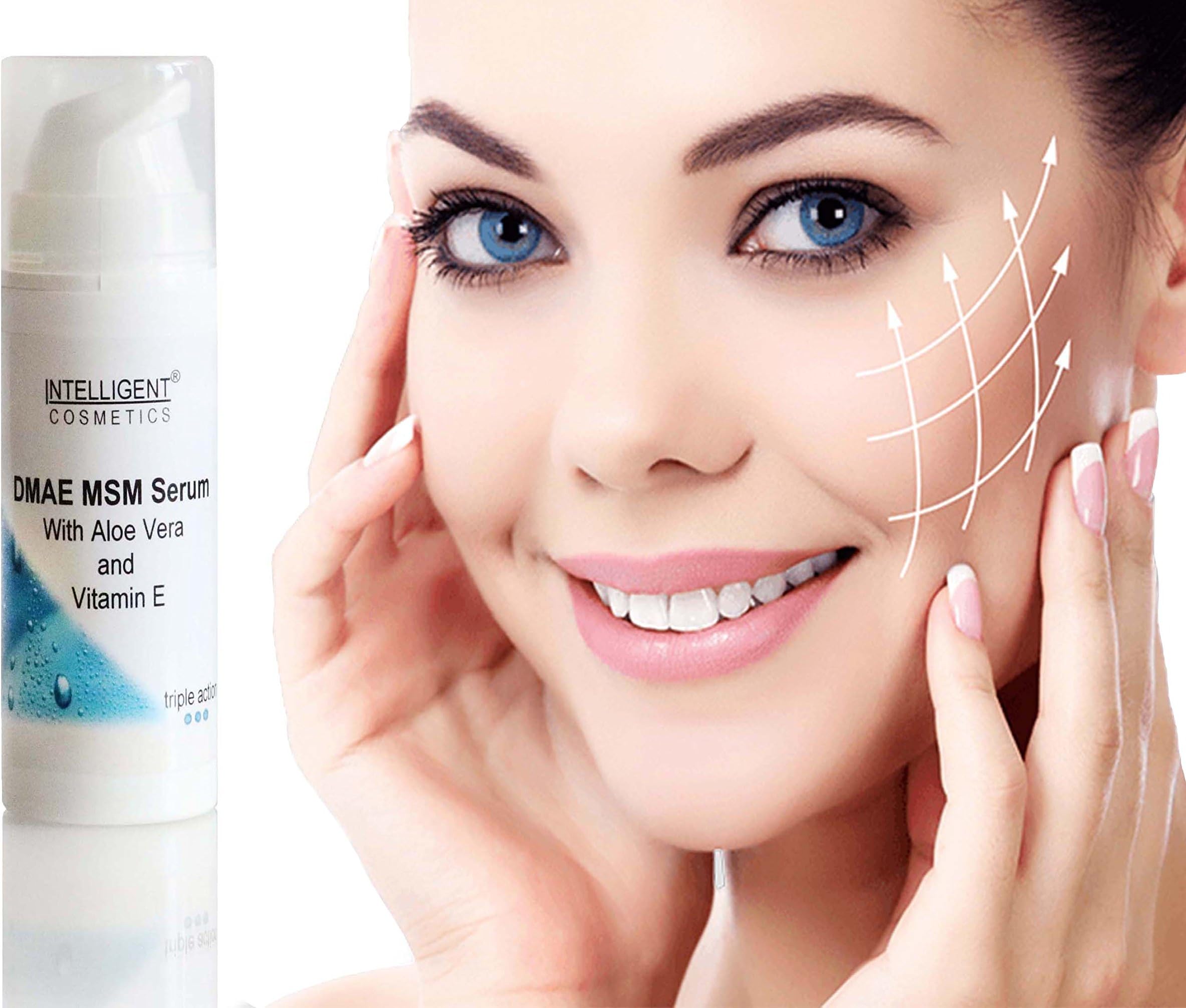 DMAE MSM Serum Anti Aging, Anti-oxidant Anti Wrinkle Firming Collagen Booster 30ml
