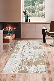 Pelangi Vizon Kum Desenli Yıkanabilir Kaymaz Taban Leke Tutmaz Modern Salon Halısı Ve Yolluk, Vizon-Bej 100 x 400, 135832610040005