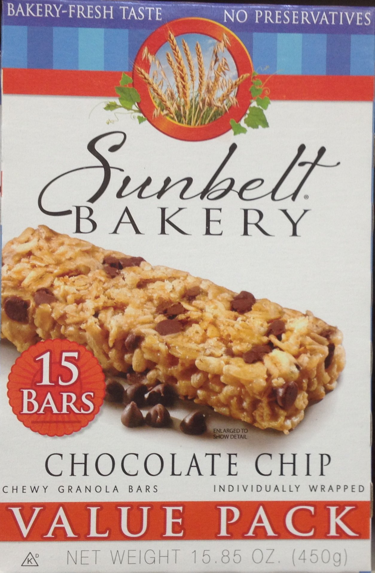 CHOCOLATE CHIP Chewy Granola Bars 15-Bar VALUE PACK (5 Boxes)