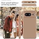 YATWIN Silicone Back Case for Google Pixel 8, Soft-Touch Phone Back Cover for Google Pixel 8-Milk Tee, Beige gallery image