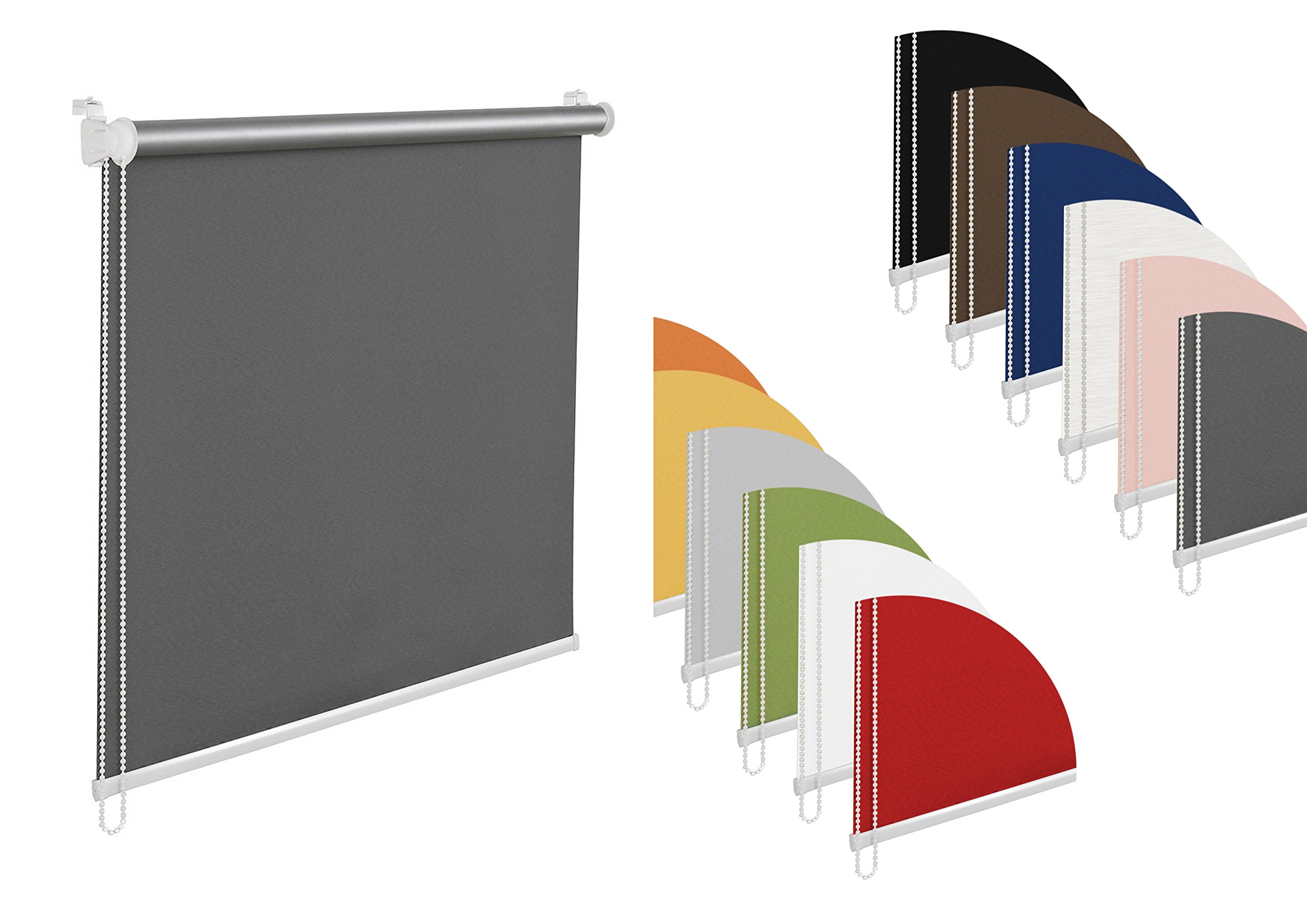Store enrouleur tamisant thermique 115 x 200 cm Orange Store de Fenêtre avec ichung thermique 100% abdunklung inkl. Corde de support