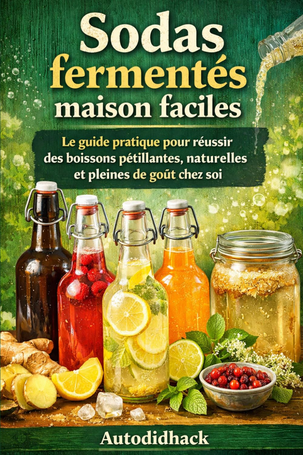 Sodas fermentés maison faciles: Le guide pratique pour réussir des boissons pétillantes, naturelles et pleines de goût chez soi