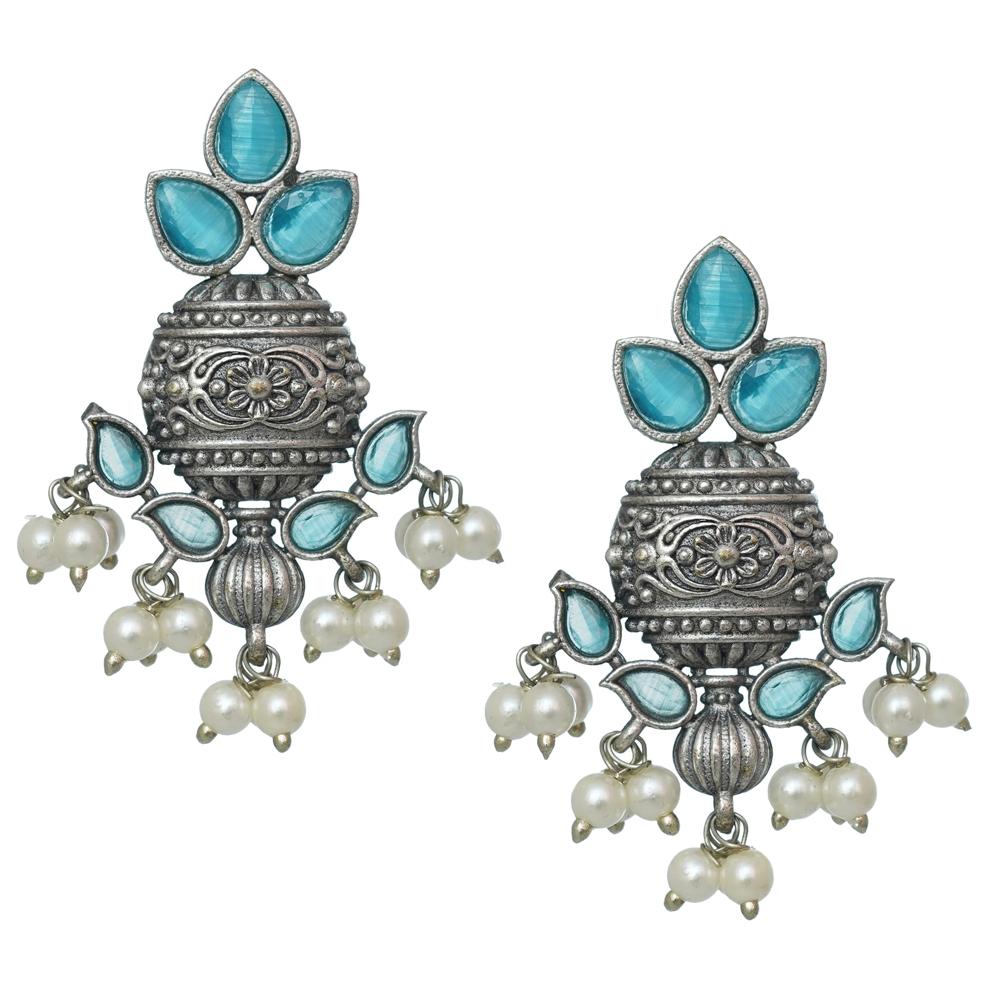 See full amazon price history chart for Redsify Silver Replica Drops and Danglers Stud Earrings| For Women and Girls | Dropping Pearls at the bottom (blue) Redsify Silver Replica Drops and Danglers Stud Earrings| For Women and Girls | Dropping Pearls at the bottom (blue) (B0CY2SF81S) Amazon Price History, Amazon Price Tracker