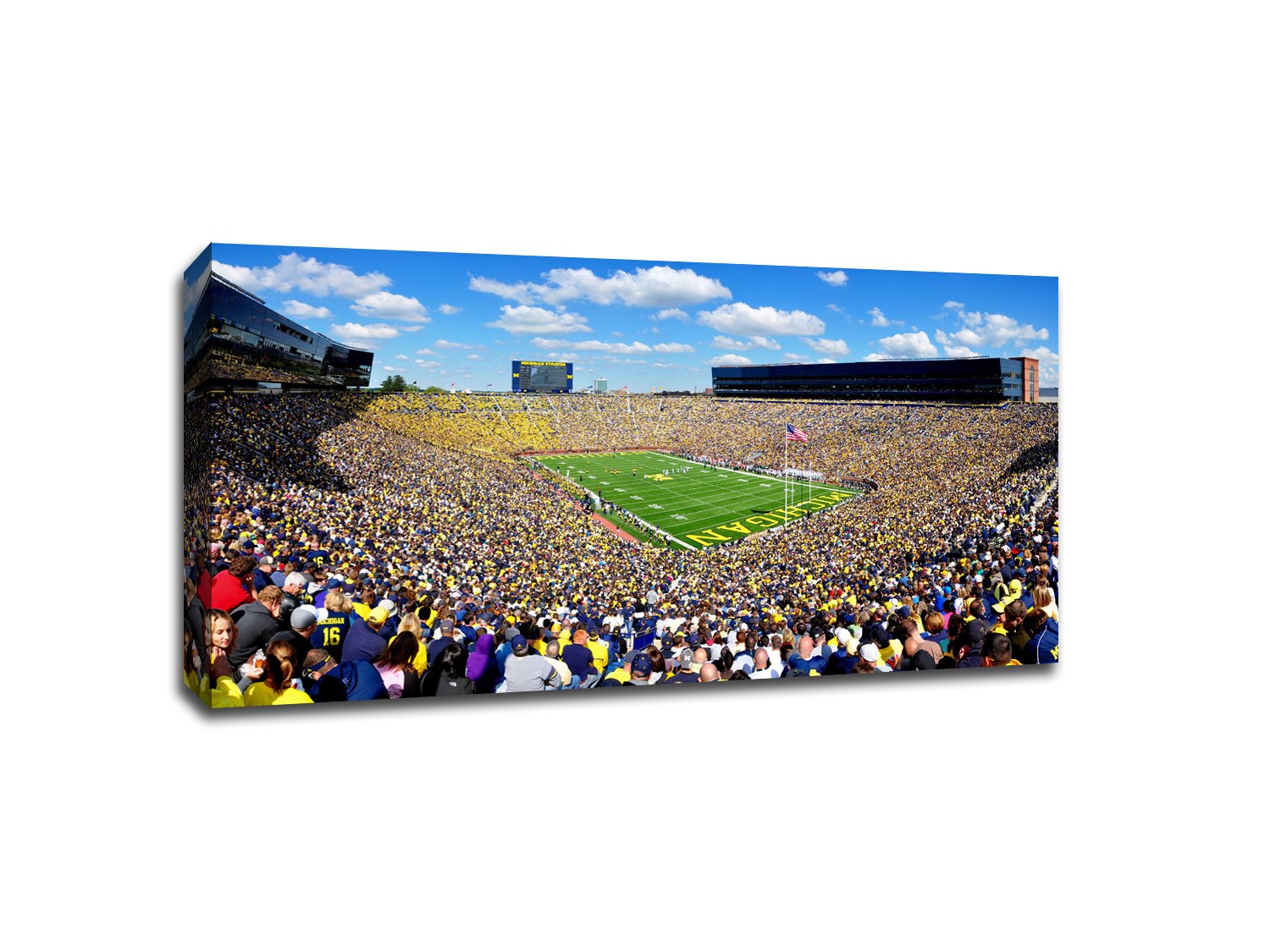 Michigan - College Football - 40x22 Gallery Wrapped Canvas Wall Art