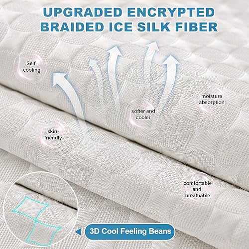 Miniatura 3 de OTOB Funda de sofá refrescante para perro, fibra de seda de hielo, alfombrilla protectora de sofá lavable y antideslizante, funda de sofá suave y