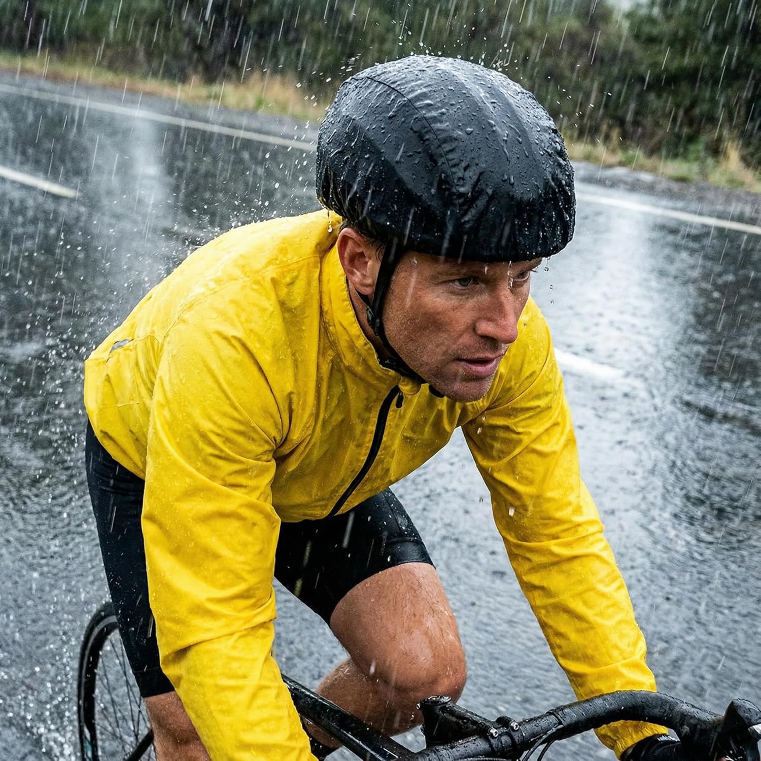 Bike Helmet Covers - 4 Pcs - Waterproof Windproof Universal Fit for Cycling | Compact Storage & All-Weather Protection | Commuting/Touring Essentials for Bicycle Helmet - Image 3