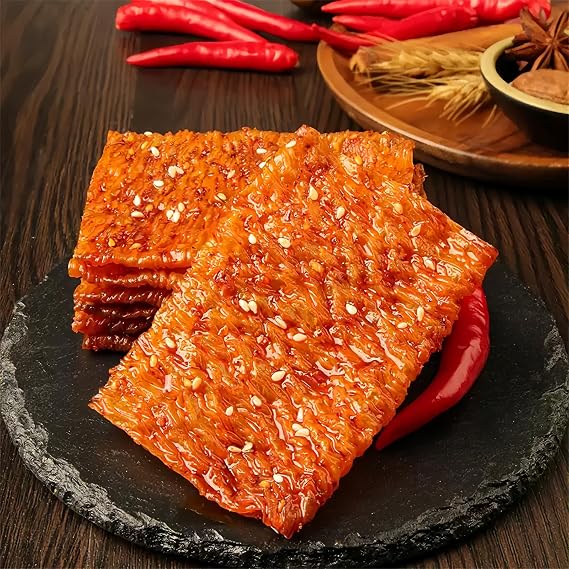 5 packs of latiao 250g spicy strips, ready-to-eat spicy strips with red oil, spicy and delicious gluten, casual snacks, nostalgic snacks, delicious Chinese snacks, casual snack gift packs