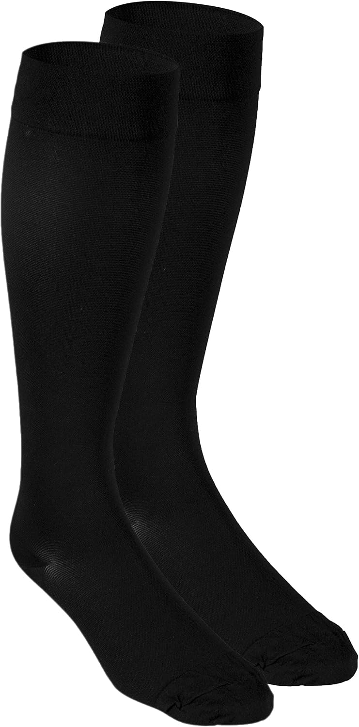 NuVein Medical Compression Stockings, 20-30 mmHg Support for Women & Men, Knee Length, Closed Toe, Short Length
